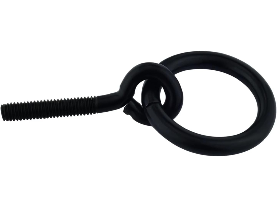 1-puxador De Argola Preto Com Parafusos Autoatarraxantes Para Gaveta Caixa Joias, Cômoda, Armário De Cozinha, Guarda
