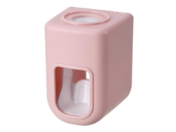 Dispensador à prova d'água MDUG para pasta de dente, rosa