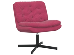 Vidaxl Cadeira Relaxante Giratória Vinho Vermelho 63 X 75 X 76 Cm
