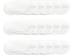 Conjunto de 15 Máscaras de Dormir Brancas para Personalização Diy AQUAFORGE
