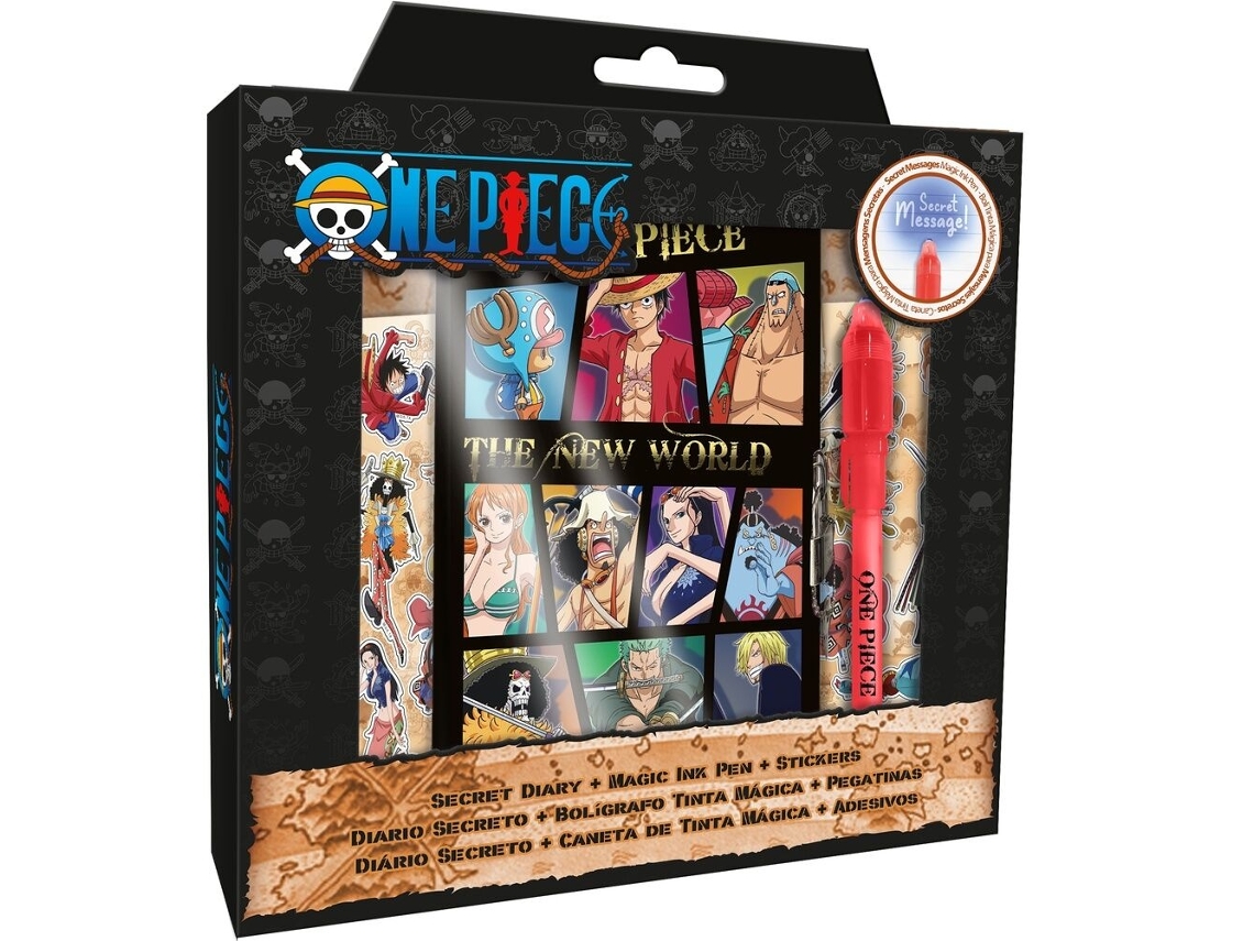 Diario de One Piece con bolígrafo mágico para escritura creativa - Aquaforge