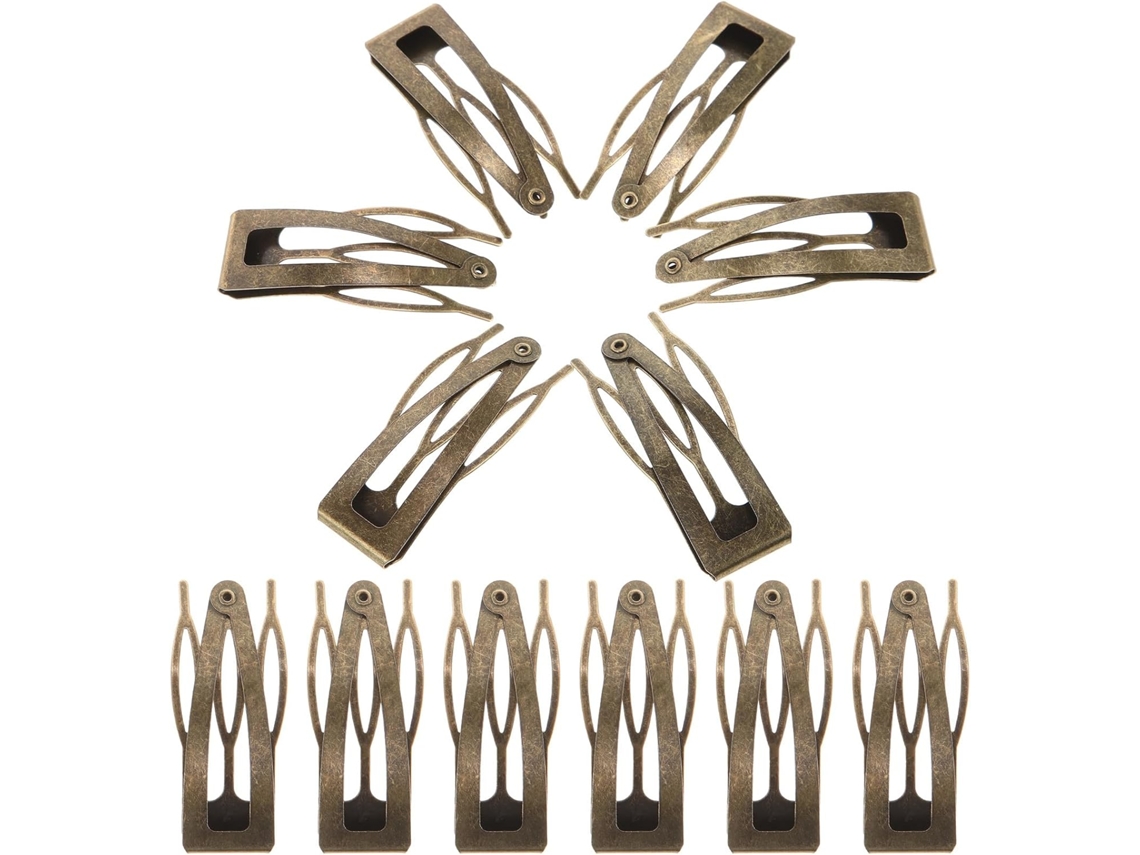 Conjunto De 24 Presilhas De Cabelo De Ferro Resistentes À Quebra E À Deformação.