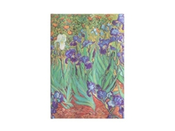 Livro Van Goghs Irises Midi Unlined Hardcover Journal de Paperblanks (Inglês)