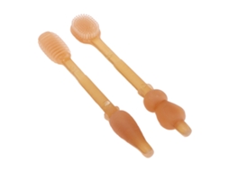 Primerox escova de Dentes para Bebê Conjunto de Dedo Silicone Escova Lingual Treinamento Infantil 0 18 Meses