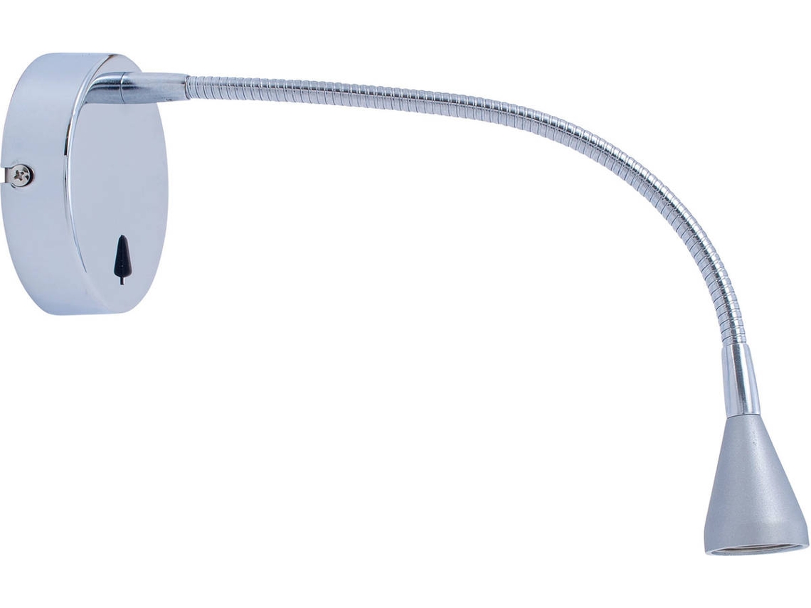 Ledsc4 Book - Aplique 90x340x10mm, Aço, Cor Prata, Led