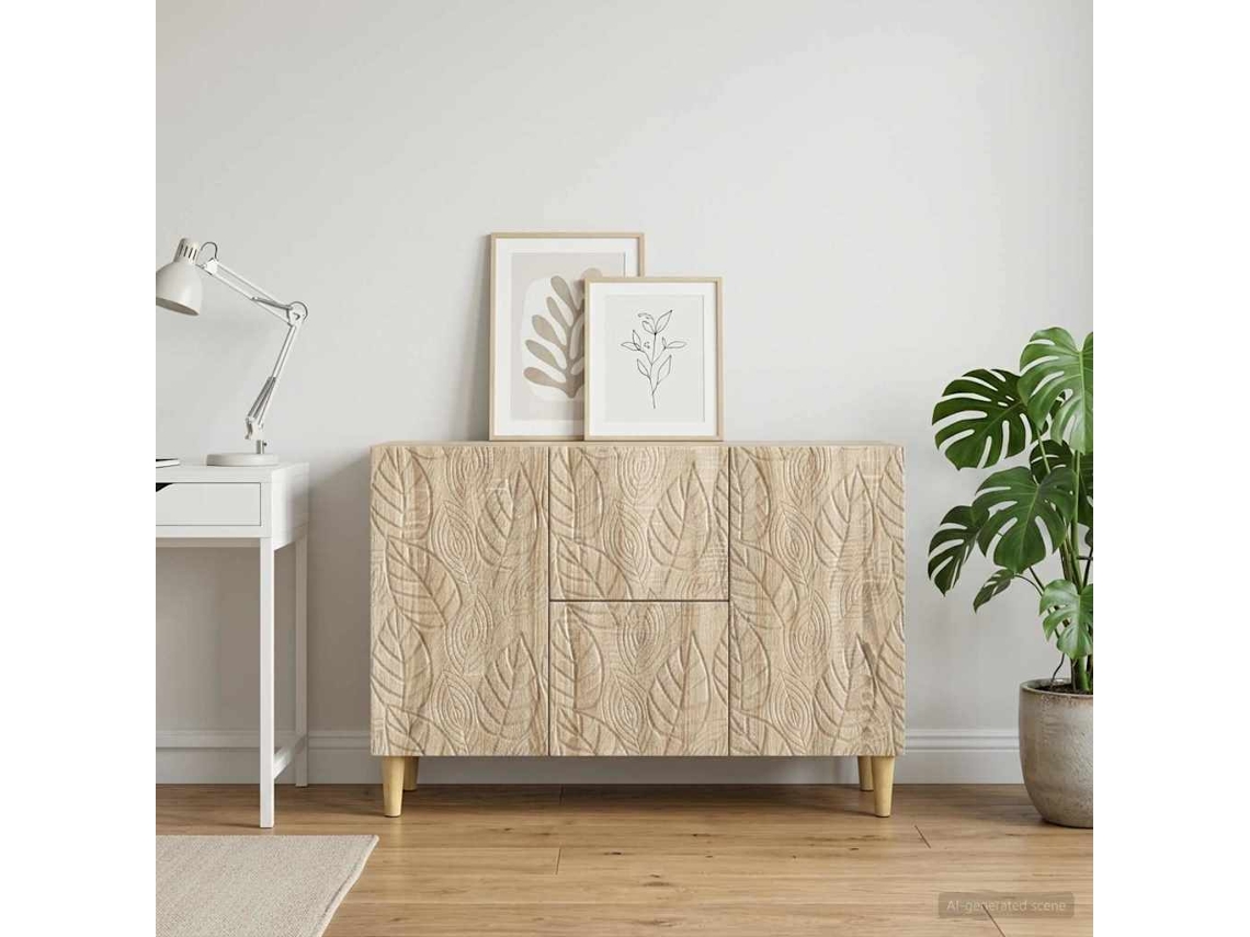 Vidaxl Buffet Carvalho Sonoma 89 X 34,5 X 60 Cm Derivados De Madeira