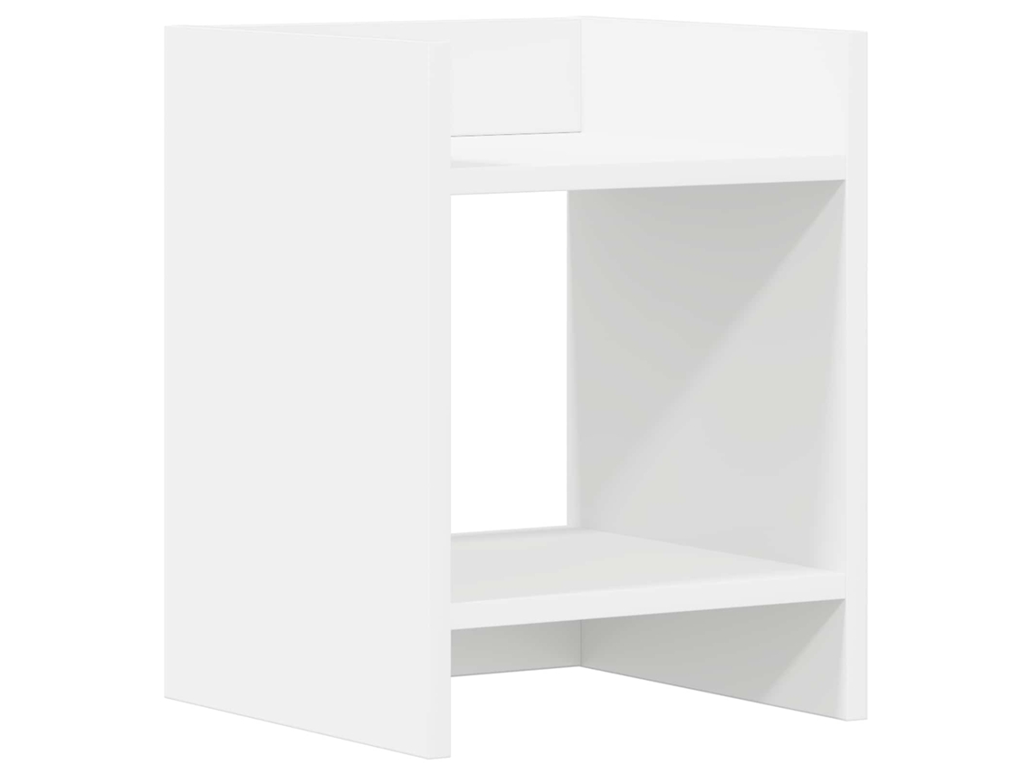 Conjunto 1 Suporte Para Plantas Vidaxl Branco Derivados De Madeira (30 X 30 X 40 Cm)