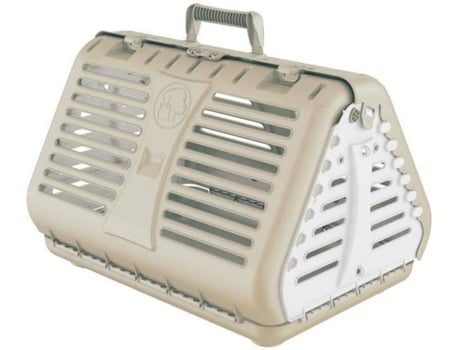 Transportadora para Cães e Gatos  Dobrável (Castanho - 48x31x32cm - Plástico - M - Porte Médio)