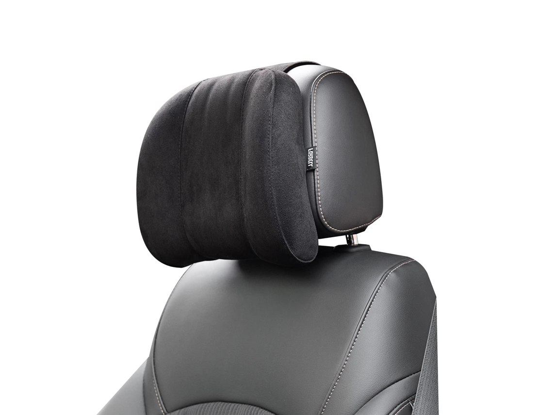 Almofada De Encosto De Cabeça De Carro De Espuma Viscoelástica Com Camurça Macia Aquaforge