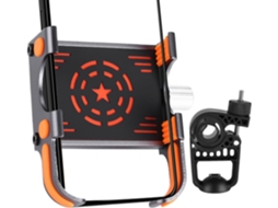 Suporte Para Celular De Bicicleta Com Base Giratória Ajustável Em 360°
