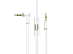 Cabo De Auscultadores Zruxe Remotetalk 1,5 M Jack 3,5 Mm Branco (compatível Com Beats)