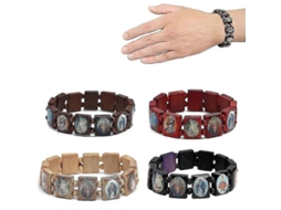 Pack 4 Pulseiras Elásticas Madeira CHARM