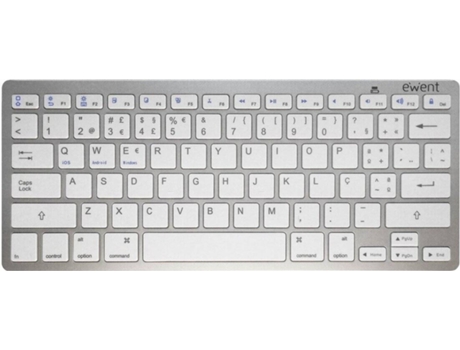 Teclado Slim Bluetooth V 3.0,  Prateado