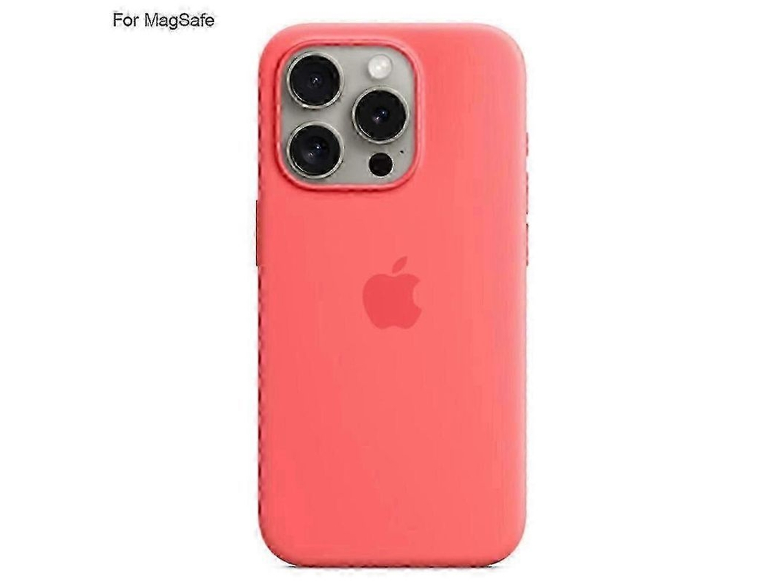Capa de silicone líquido para iPhone 15 Pro Max com MagSafe, design de popover, proteção, VERDE