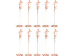 Conjunto de 10 alfinetes de mesa no formato Sereia, porta-cartões de visita altos com base espiral e porta-retratos.