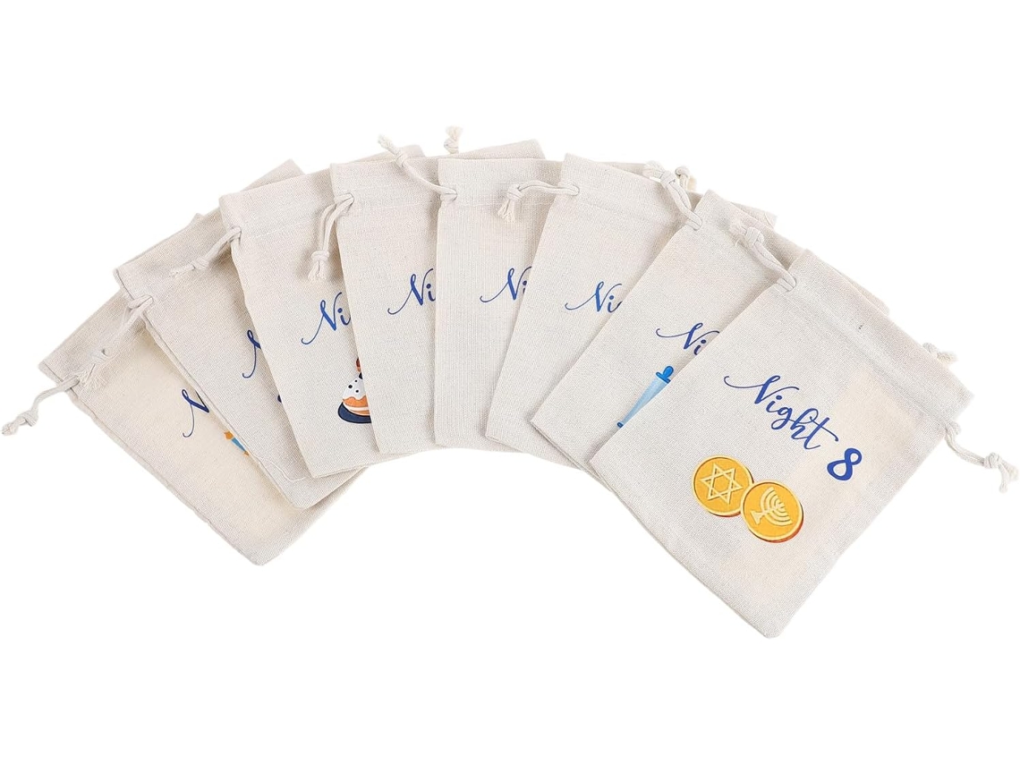 Conjunto 8 Sacolas De Tecido Para Presente E Artesanato