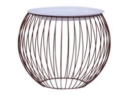 Mesa De Centro Dourada Ø 51 Cm