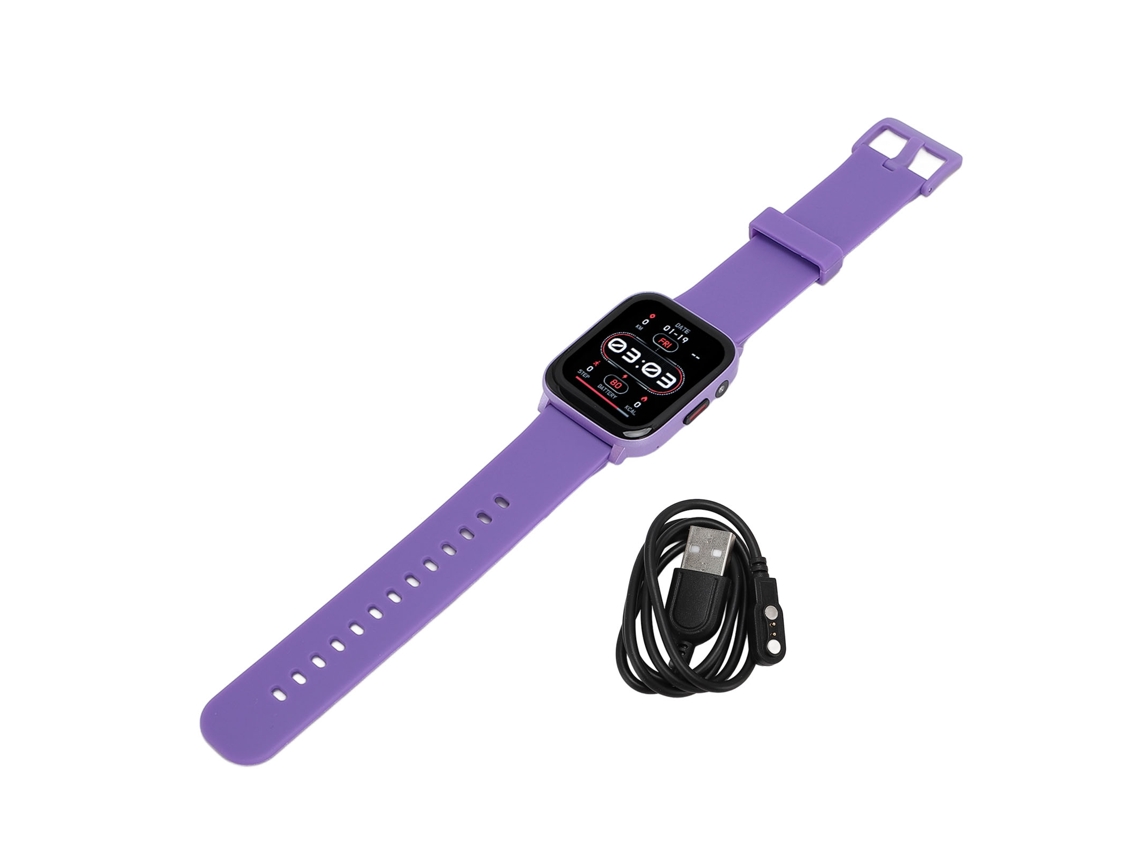Mali relógio Inteligente Ip68 Resistente À Água 100+ Modos Esportivos Tela Hd 1.83 Polegada com Lanterna Roxo