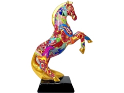Escultura De Cavalo | Escultura Animal Em Resina, Estatueta Artística Estética De Cavalo | Para Sala Gokoco