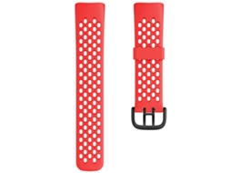 Cinto de relógio esportivo EOOCOO, compatível com Fitbit Charge 5, vermelho