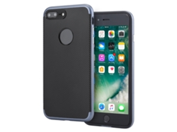 Capa para iPhone 7 EOOCOO com moldura de PC, resistente a impressões digitais e impacto, cinza