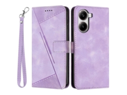 Capa De Couro Com Estampa Triangular Para Xiaomi Redmi Turbo 4 5g/poco X7 Pro 5g