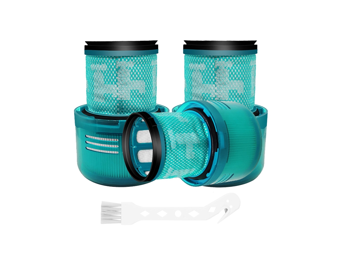 3 pçs filtro hepa lavável para dyson v15 v11 sv14 sem fio vara aspirador de pó filtros peças reposição com escova limpa