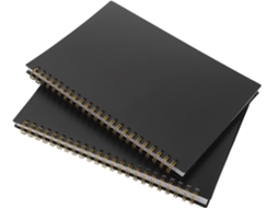 Popetpop Carnet De Comptabilité 2pcs Couverture Pp Papel Para Grelha Vertical E Horizontal