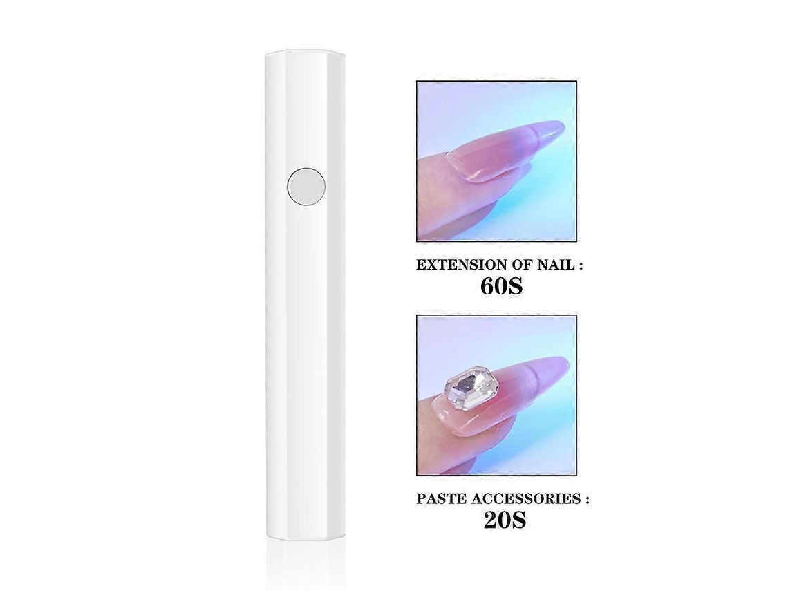 Mini Lâmpadas U V para Unhas de Gel: Proteger a Pele Gel Led Lâmpada Recarregável Usb Light Flash Cure Secado R Cura GOKOCO