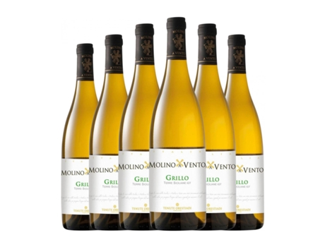 Vinho branco ORESTIADI Orestiadi. Molino a Vento Grillo Sicilia (0.75 L - 6 Unidades)