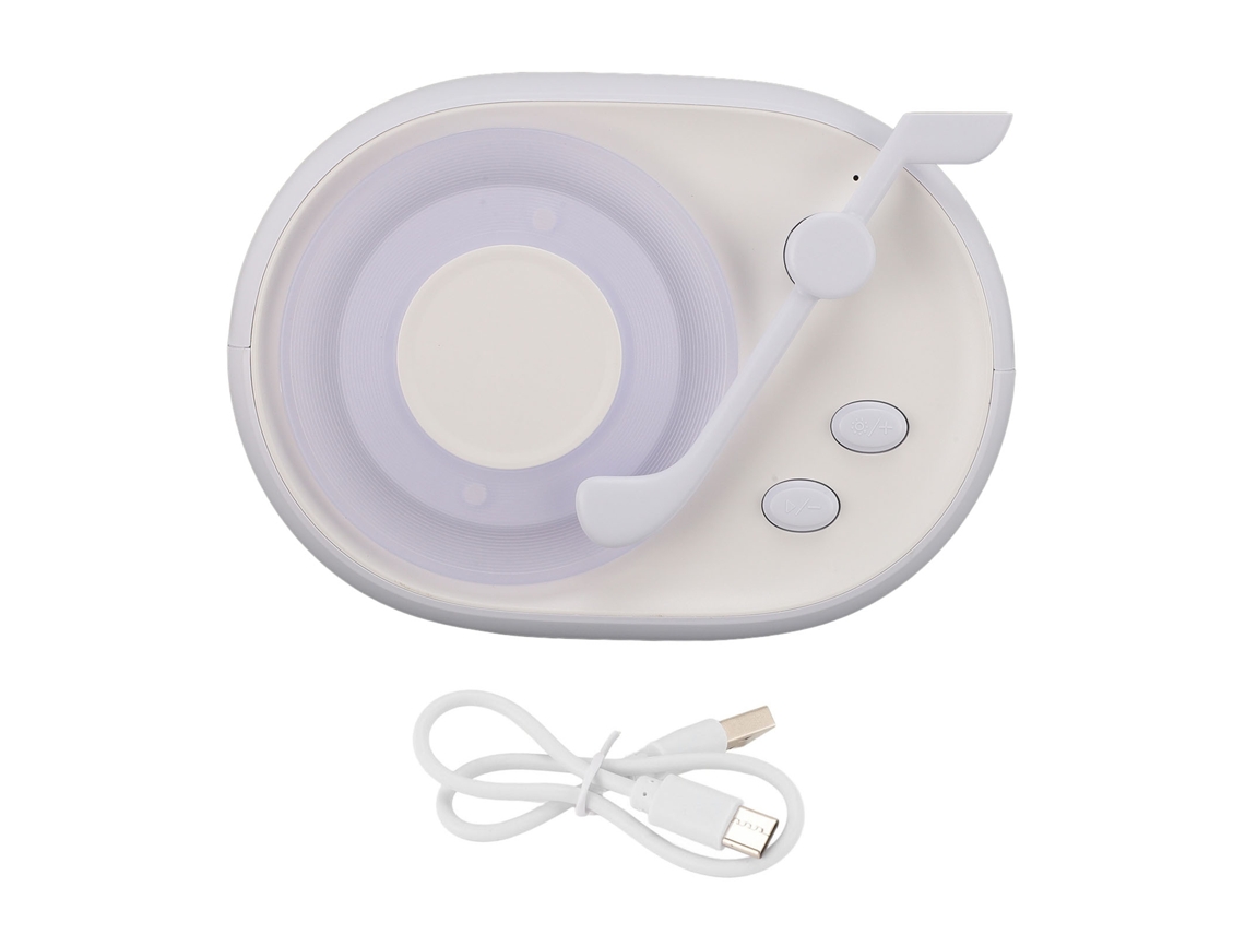 Aetheria alto falante com Luz de Noite Bluetooth Gravador Estéreo Lâmpada Ambiente Quarto Azul