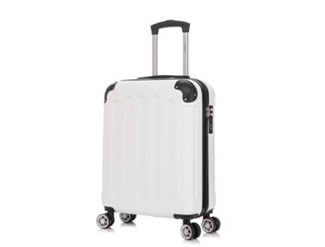 Mala de Cabine RAYKONG Rígida 4 Rodas Branco 55X40X20 Cm 44 L