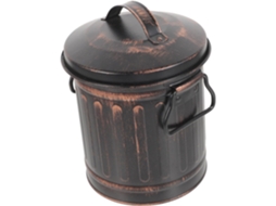 Balde de Metal Inoomp para Cinzas, com Tampa e Alça, Grande Capacidade, para Lareira, Churrasqueira e Fogueira, Ao CHABERLU