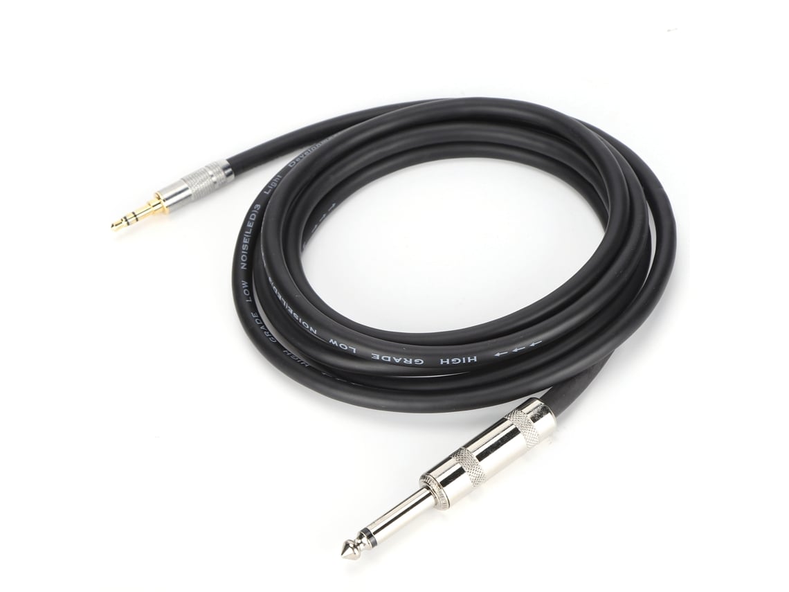 Cabo de Áudio Estéreo 6.35mm para 3.5mm 2m | S/MARCA