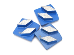 3 Peças De Sapatos De Esmerilado Diamante Com Dentes Romboide Para Concreto Corte Agressivo Azul 30