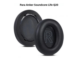 Almofadas de Espuma Viscoelástica MDUG para Soundcore Life (q20, preto)