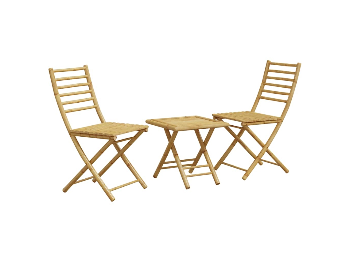 3 Pcs Conjunto de Bistrô em Bambu MAISON EXCLUSIVE