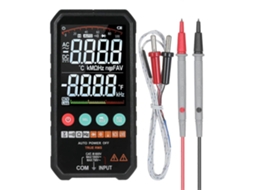 Lurelia Multímetro Digital, Fy107cdc, 6000 Contagens, 250 V, 600 V, 750 V, Ncv, Alcance Automático, Lanterna, Anti-sobrecarga, Capacitância