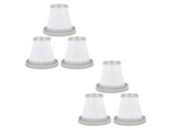 6Pcs Filtro Hepa para Deerma Dx118C Dx128C Acessórios para Aspirador de Pó