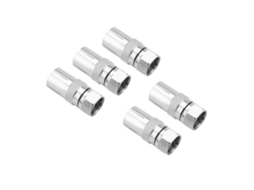 5 Peças Conector F Macho Adaptador Coaxial Tv Antena Rf