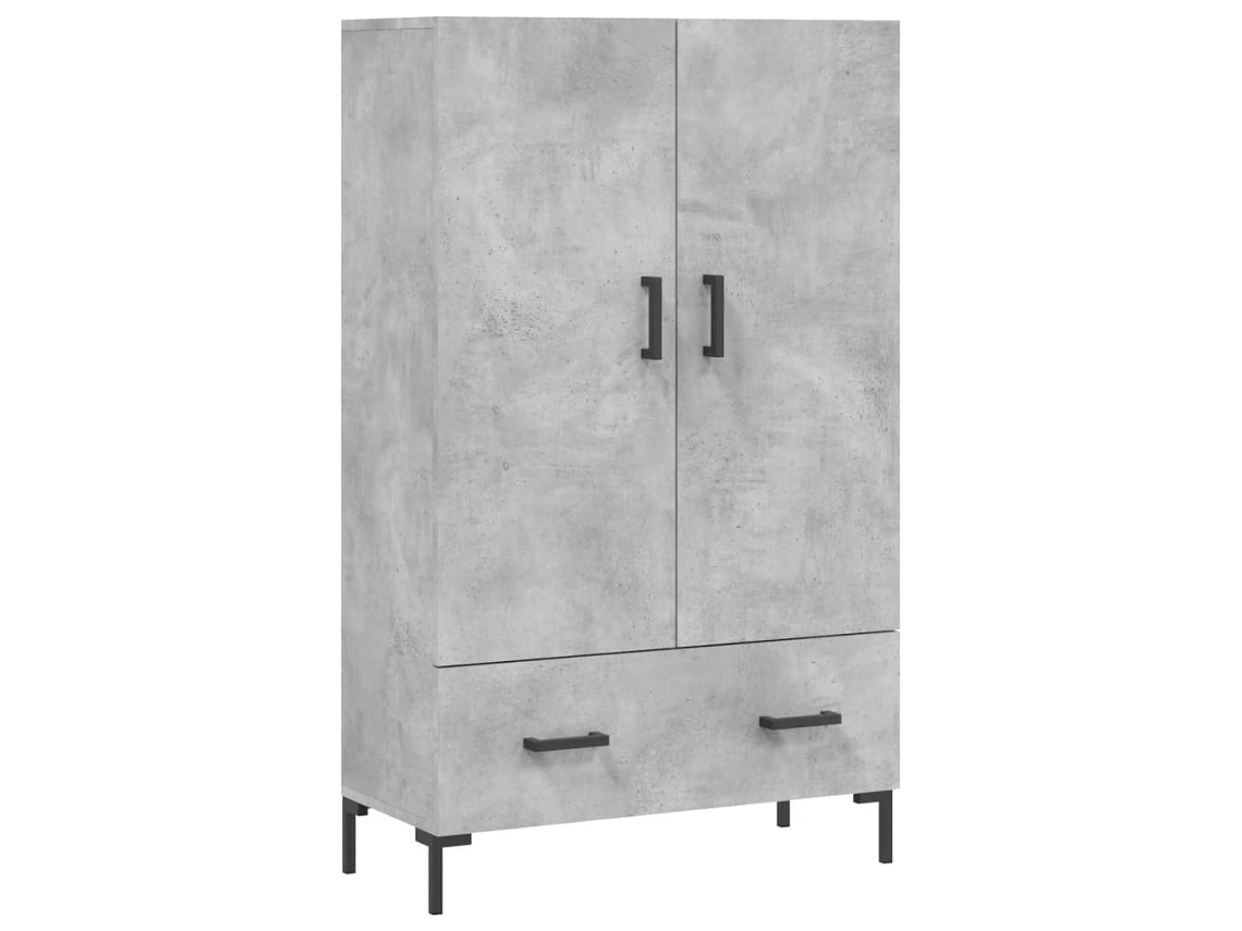 Aparador Alto MAISON EXCLUSIVE Derivados de Madeira Cinza Cimento (69,5x31x115 cm)