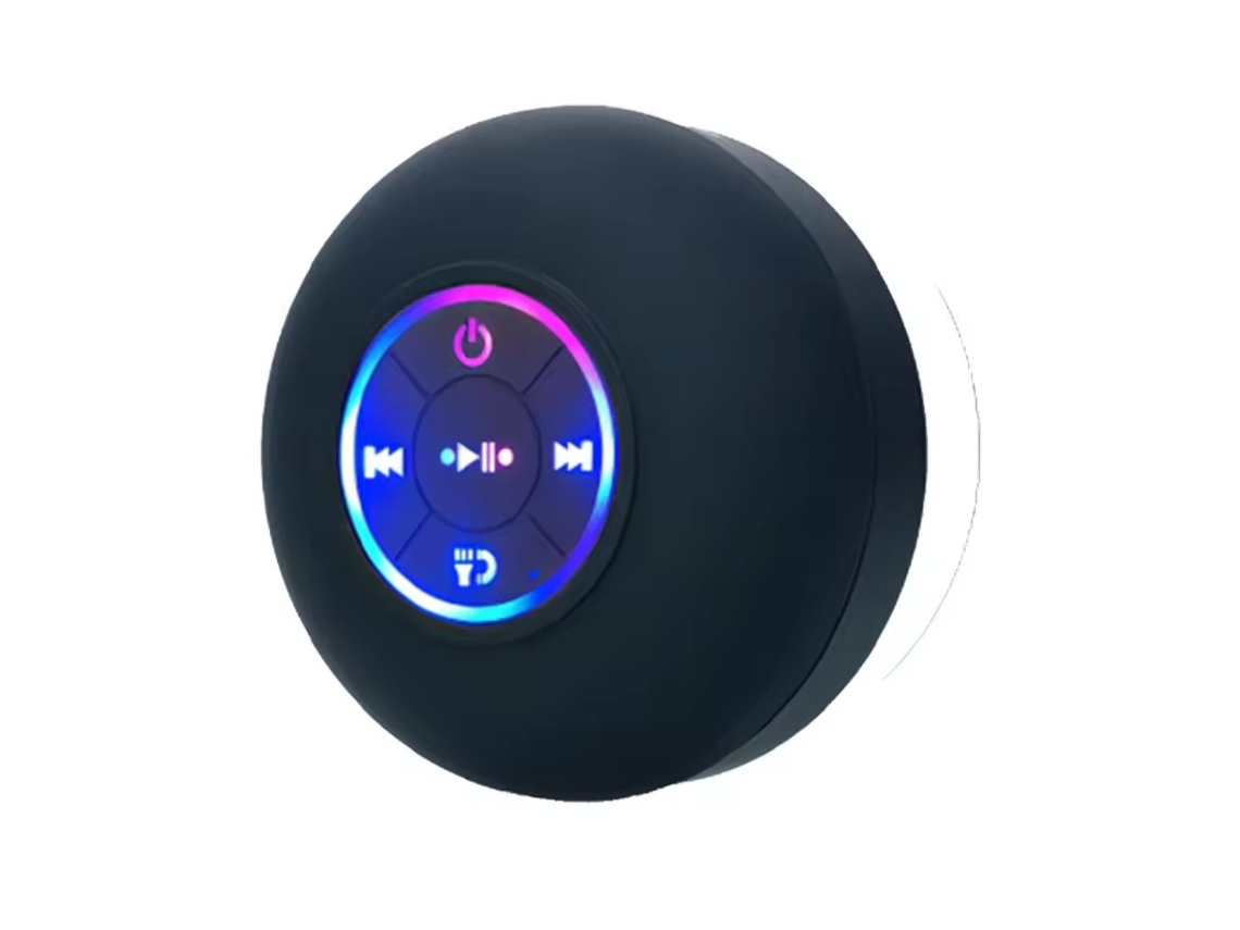 Caixa De Som Bluetooth Sem Fio À Prova D'água Com Led.
