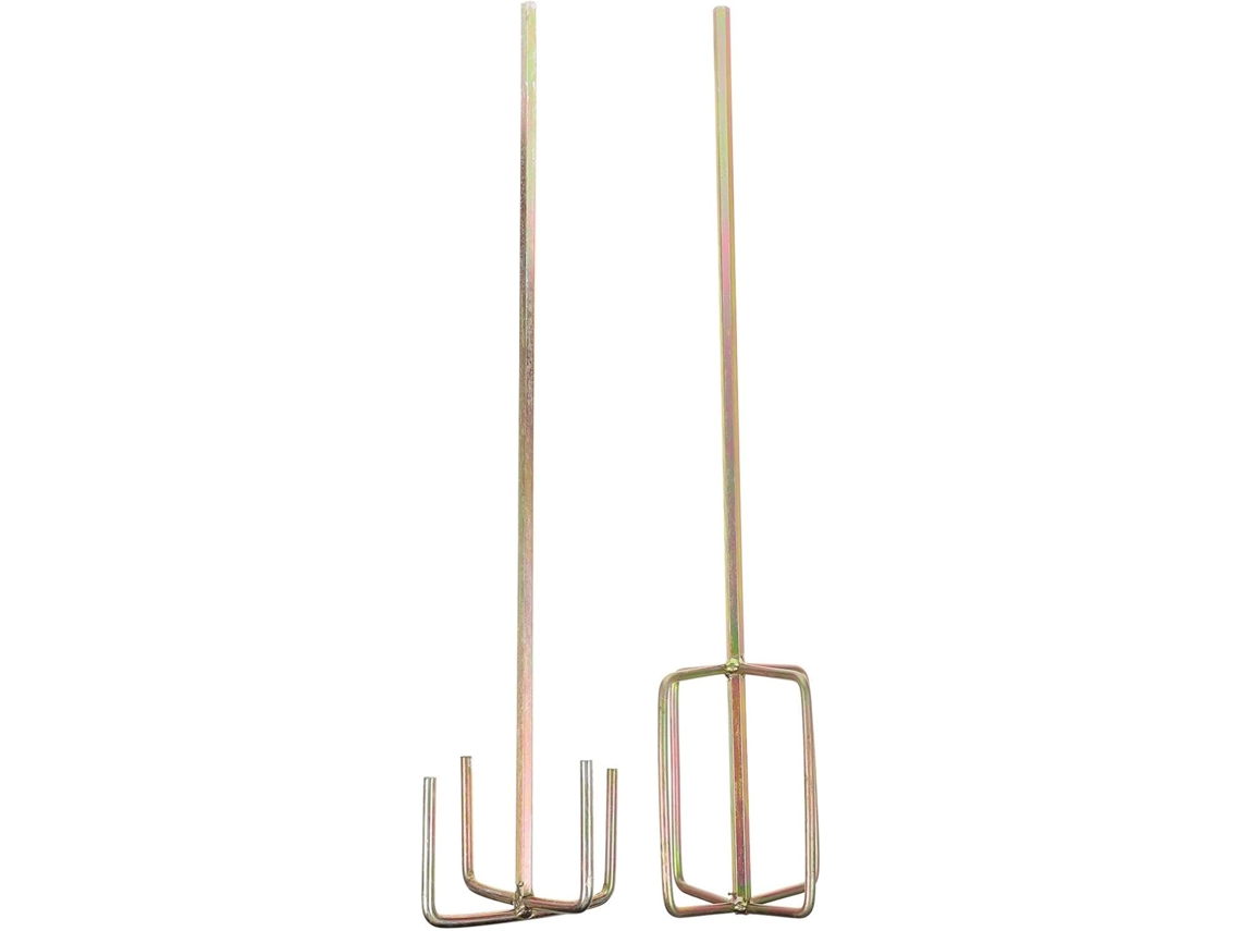 Conjunto de 2 misturadores para furadeira, com hastes hexagonais, aço reforçado, Imikeya