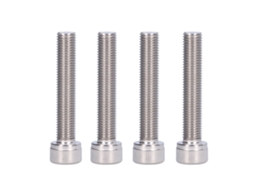 4 Parafusos Hexagonais Cabeça Cônica YURU, Aço Inoxidável A2, Fixação M10x55 S/MARCA