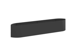 Conjunto 1 Jardineira Elevada Vidaxl Preto Metal (220 X 40 X 40 Cm)