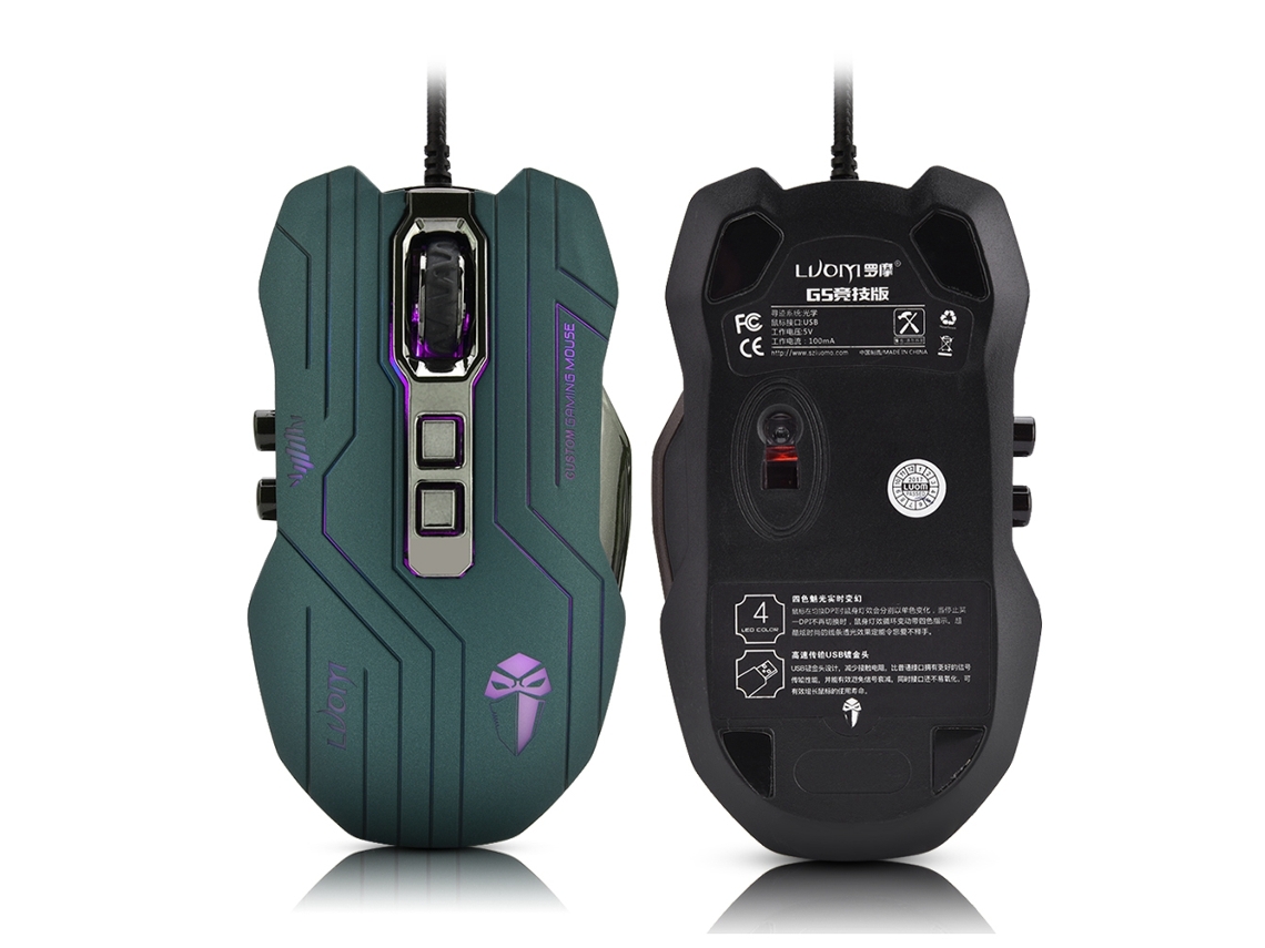 Mouse Gamer (3200dpi Programável) Luom G5 Mouse Gamer Com Fio Programável (verde)