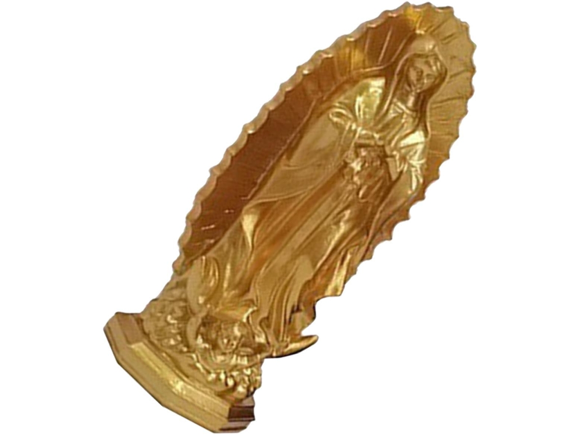 Estátua Decorativa Artesanal Virgem Maria Resina Ideal Escritório Estrutura Robusta Design Clássico Simples GOKOCO
