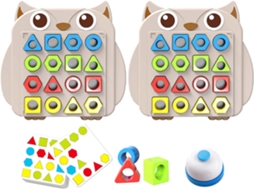 Jogo De Combinar Formas Jogo Educativo De Aprendizagem De Formas | Jogo De Tabuleiro Para Dois Jog Gokoco