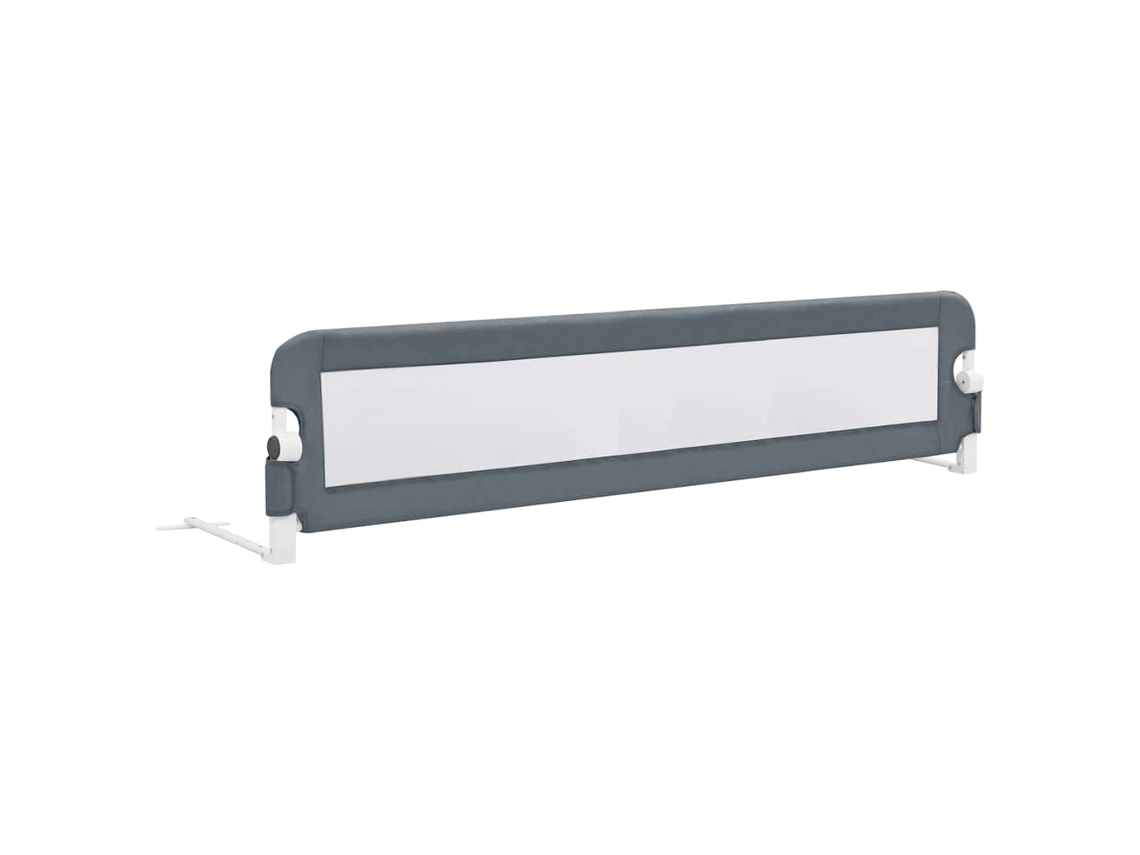 Grade de segurança Cinzento para cama infantil, 180x42cm, poliéster, exclusiva da Maison.