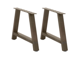 Coffee Table Leg, coffee Table Legs Vidaxl Marrom Aço (70 X (42-43) Cm)